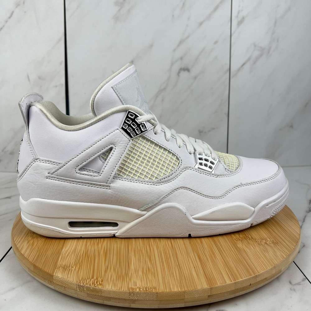 2017 Nike Air Jordan 4 Retro Pure Money Mens Size 12.5 Sneakers 308497-100